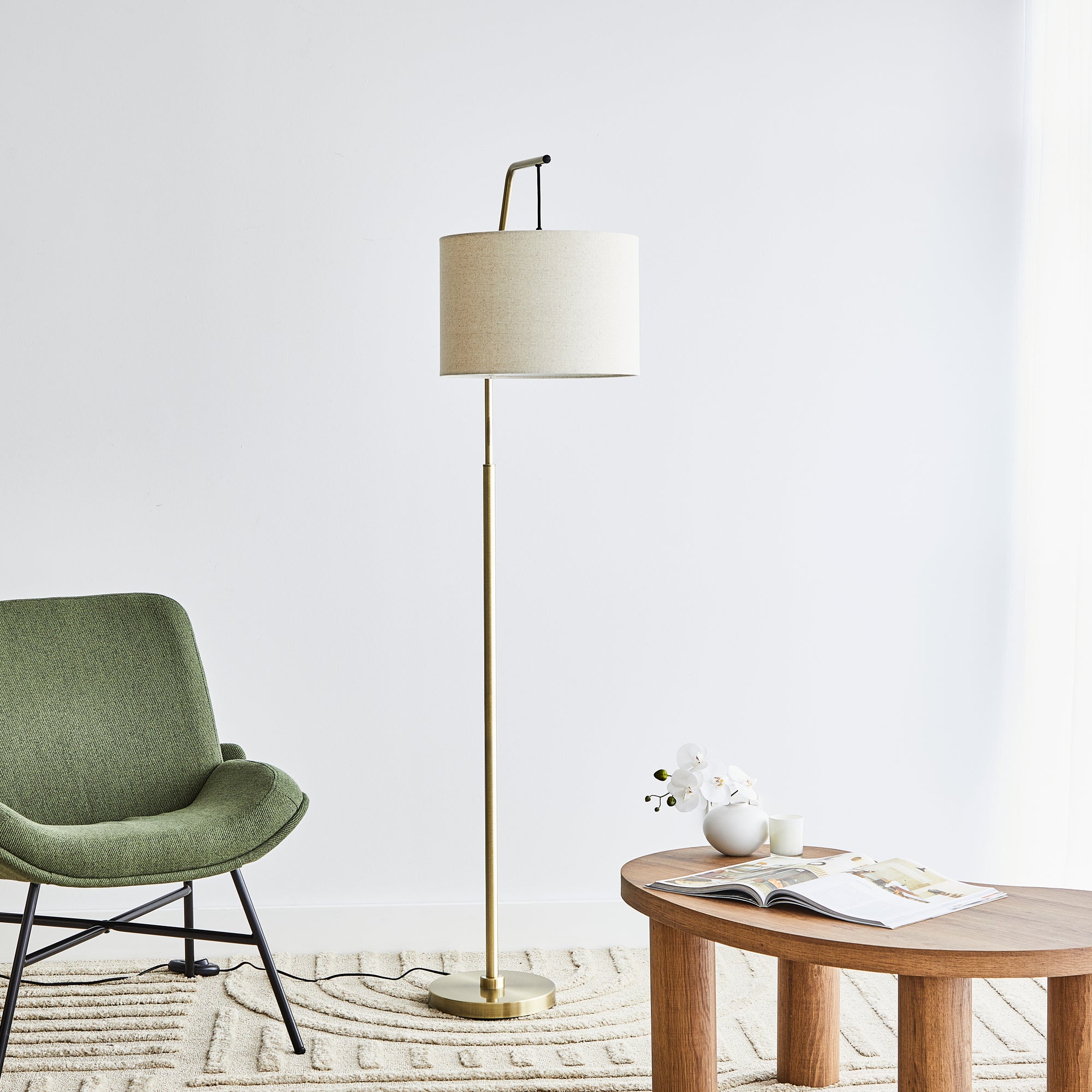 Astrid 165cm Hanging Floor Lamp Gold product image 7