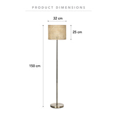 St Lucia 150cm Floor Lamp Natural lifestyle image