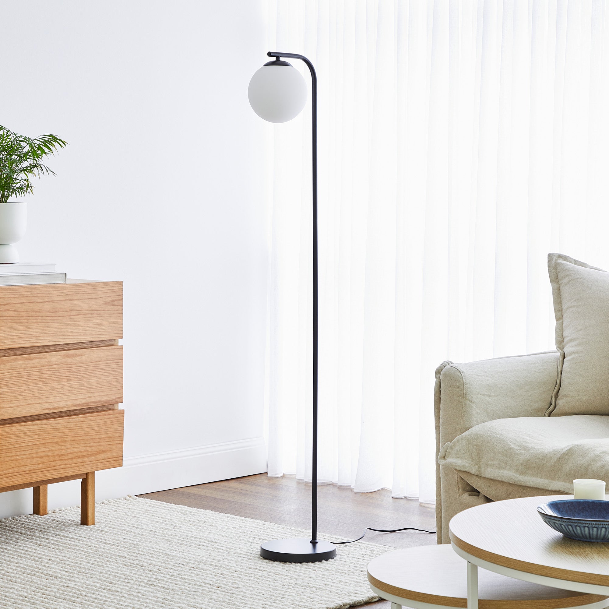 Lexington 150cm Floor Lamp Black lifestyle image