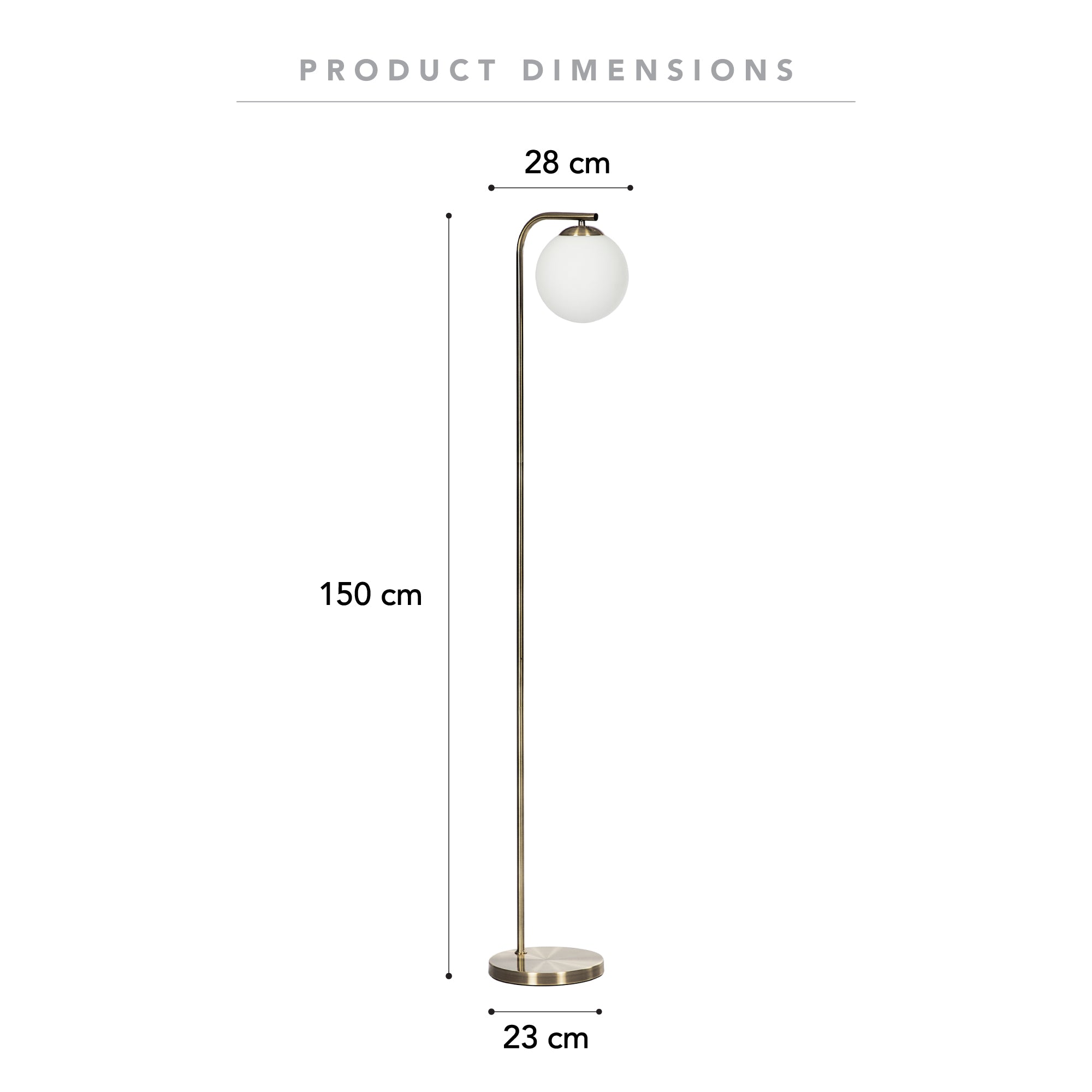 Lexington 150cm Floor Lamp Gold lifestyle image