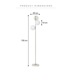Mateo 150cm Floor Lamp Gold product image 3