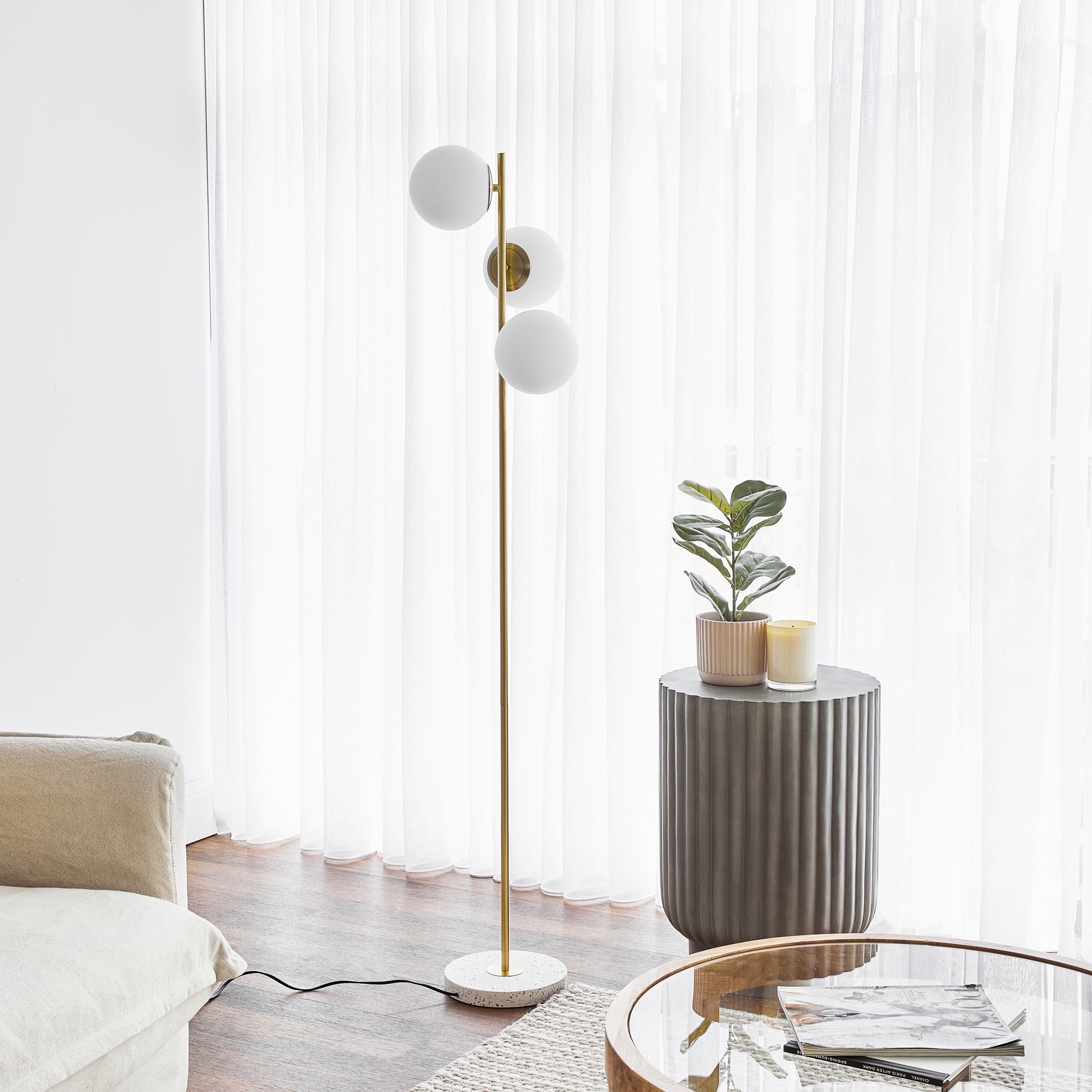 Mateo 150cm Floor Lamp Gold product image 7