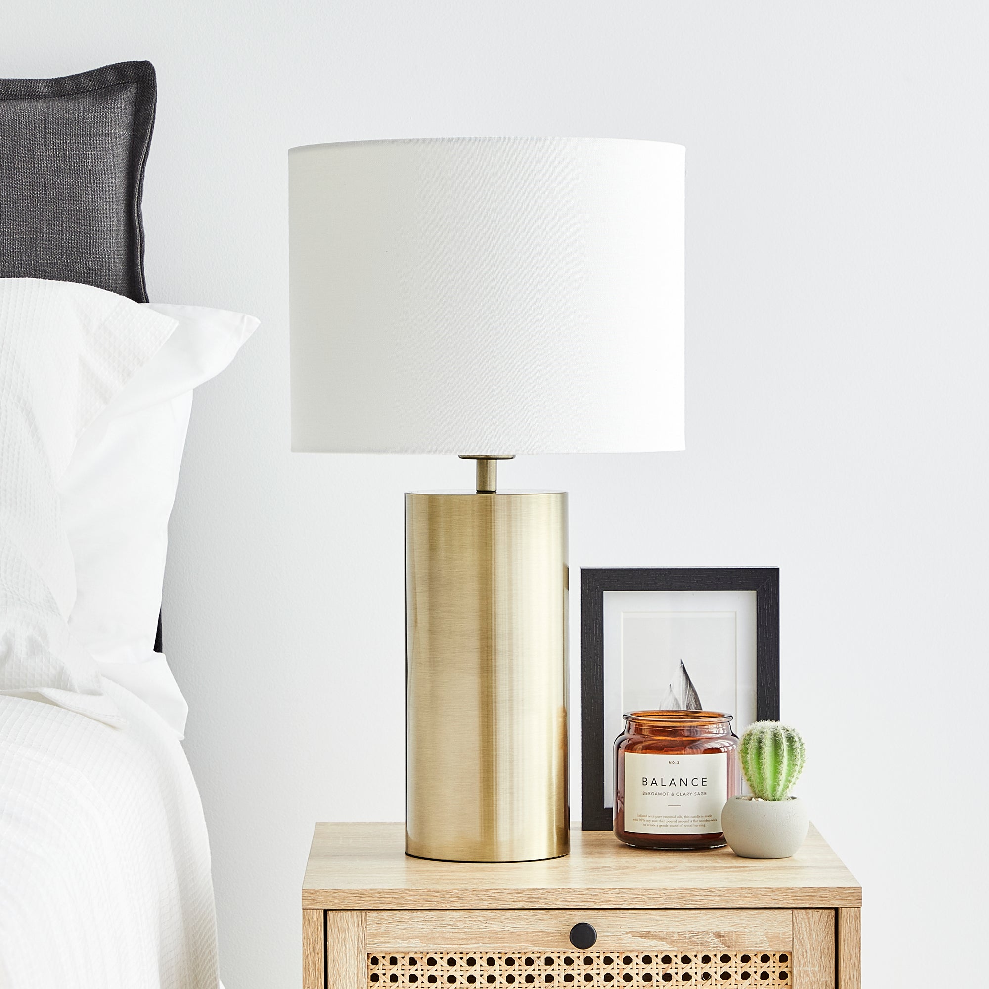 Ezra 54cm Table Lamp Gold lifestyle image