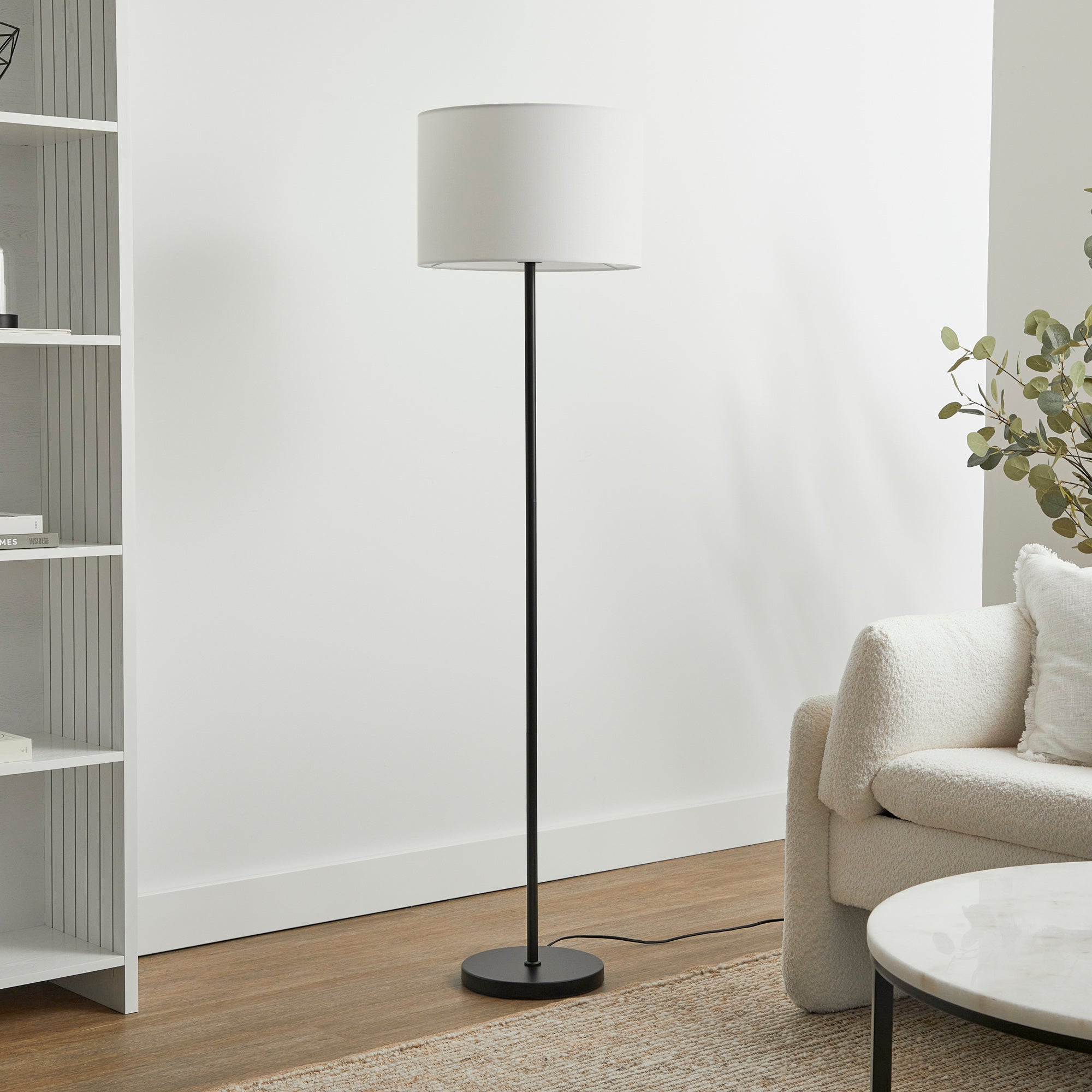 Ella 149cm Floor Lamp Black lifestyle image