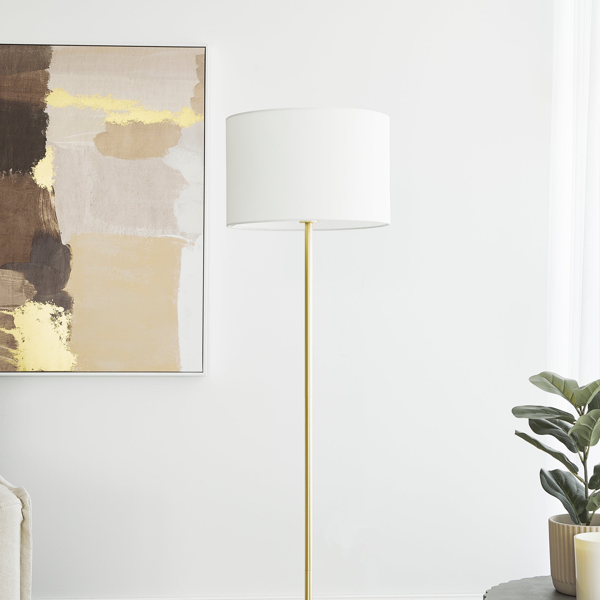 Ella 149cm Floor Lamp Gold product image 4