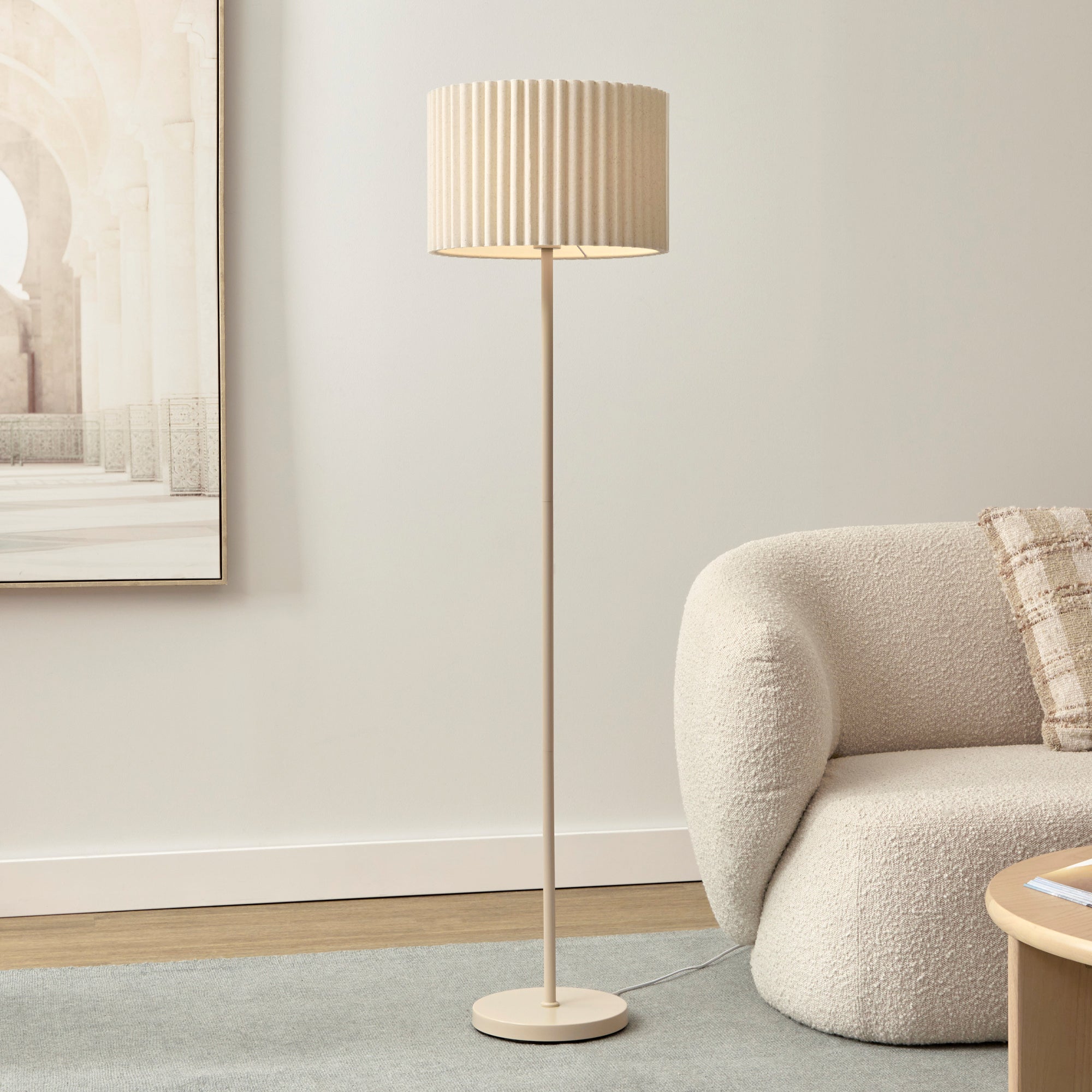 Ella Floor Lamp Oat lifestyle image