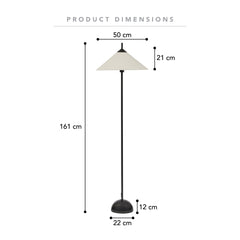 Arlo 161cm Floor Lamp Black lifestyle image