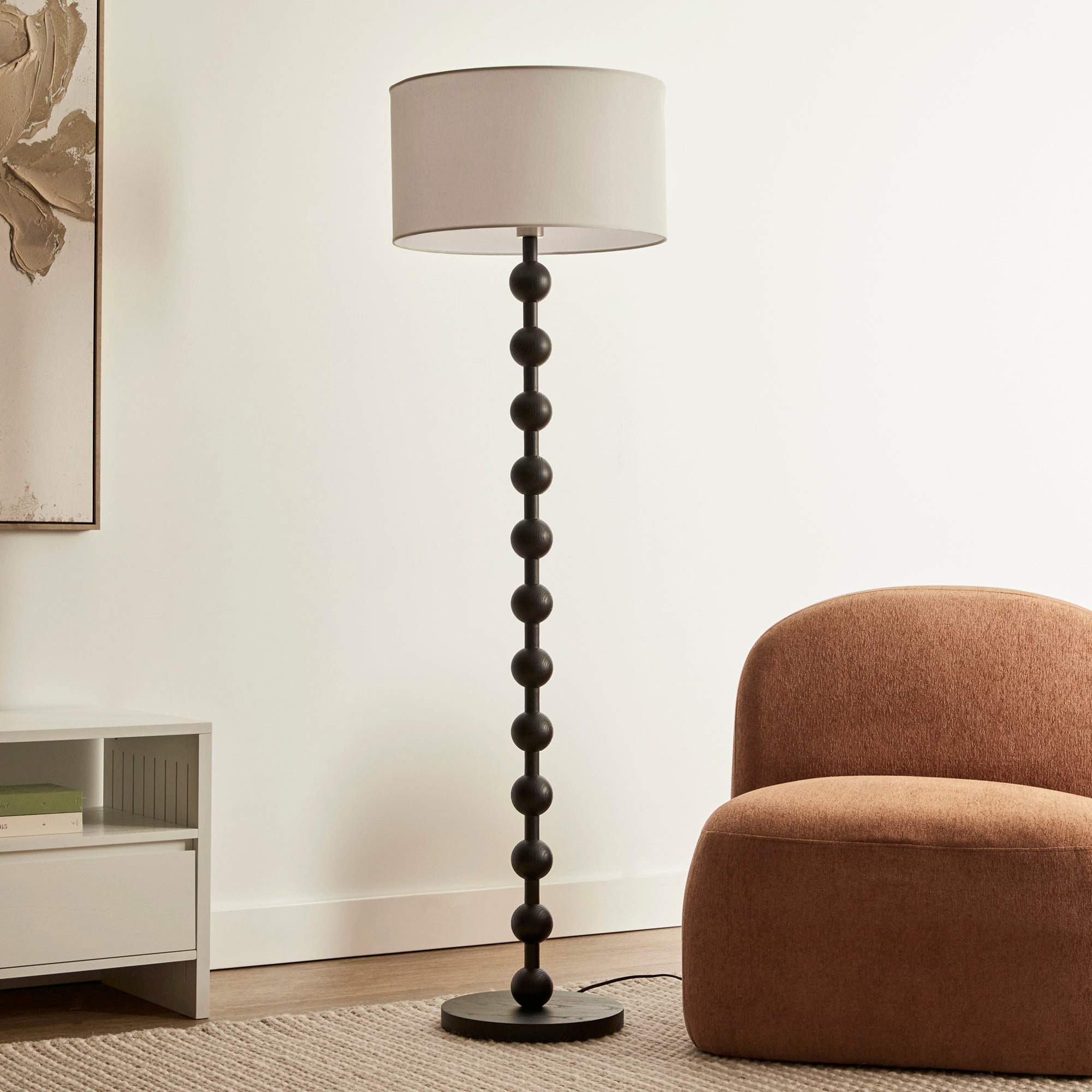 Sadie 153cm Floor Lamp Black lifestyle image