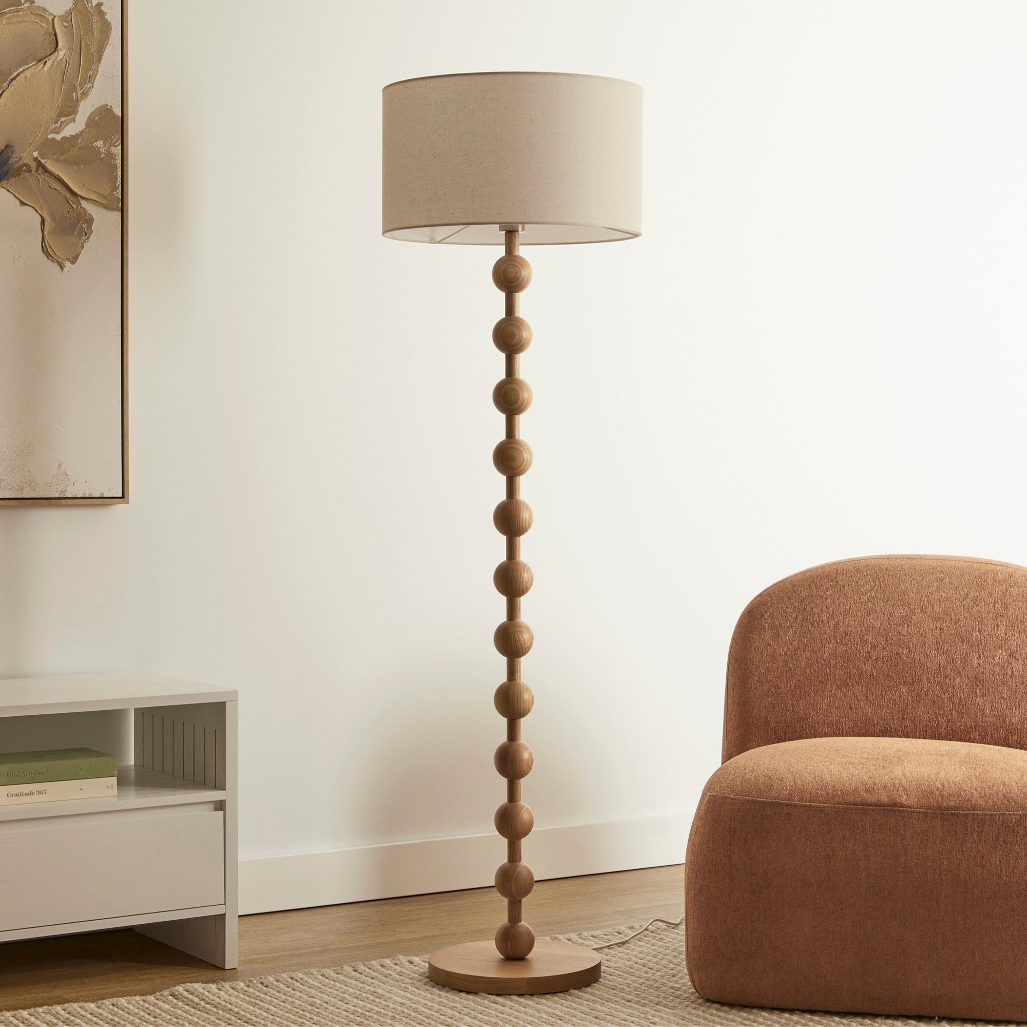 Sadie 153cm Floor Lamp Natural lifestyle image