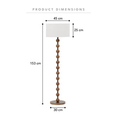 Sadie Floor Lamp Walnut product image 3