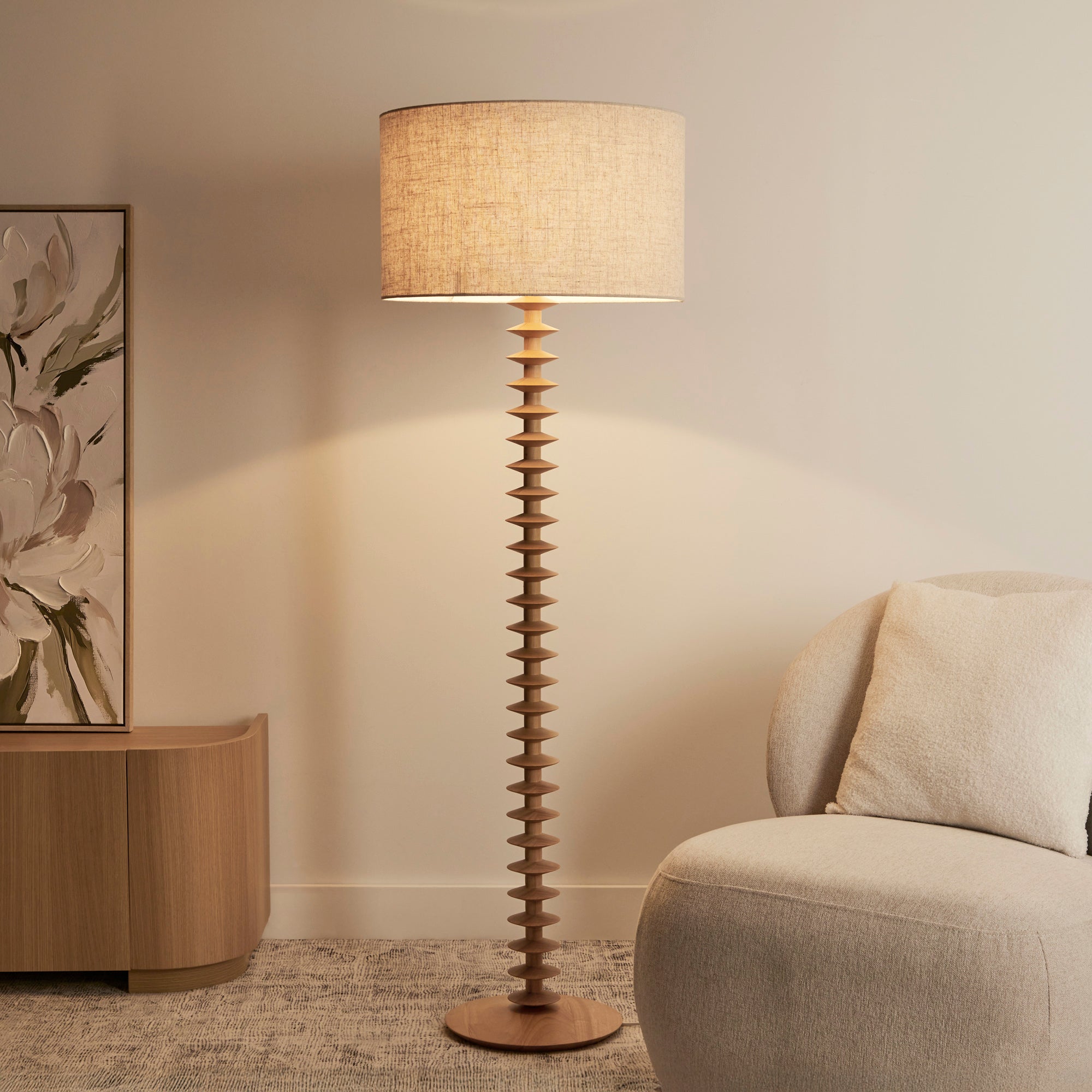 Valentina 155cm Floor Lamp Natural product image 6