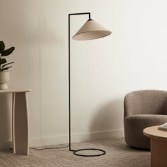Weston 160cm Floor Lamp Black lifestyle image