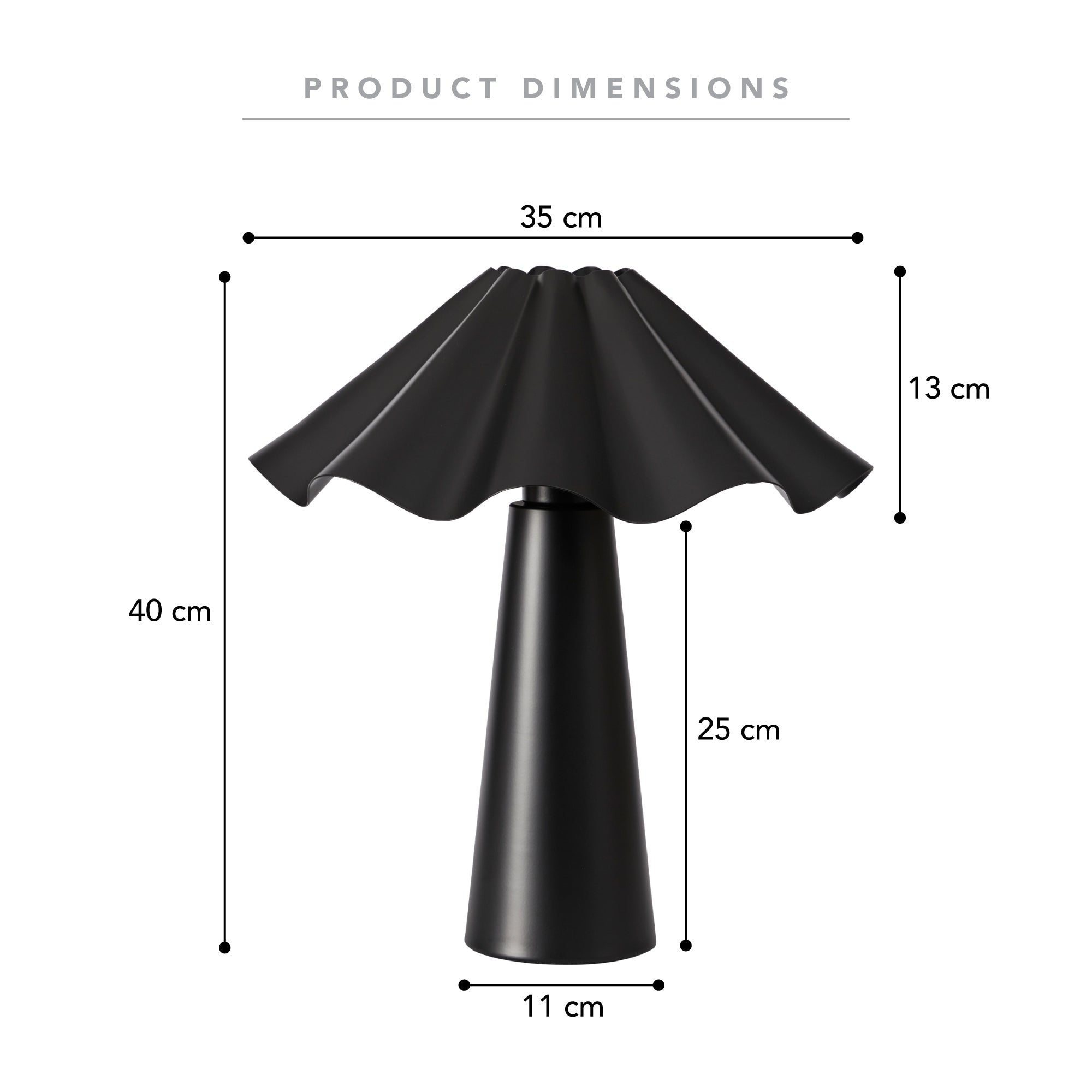 Zola Table Lamp Matte Black product image 3