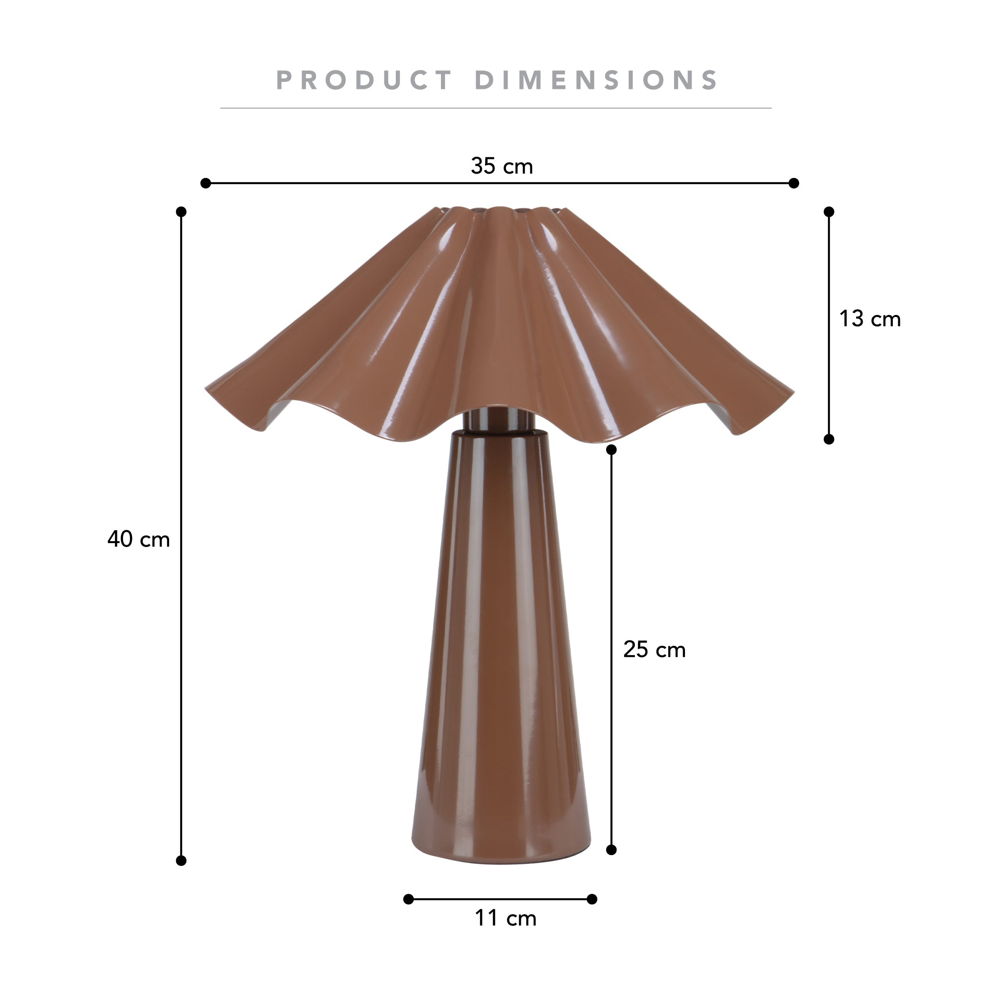 Zola Table Lamp Cocoa product image 3