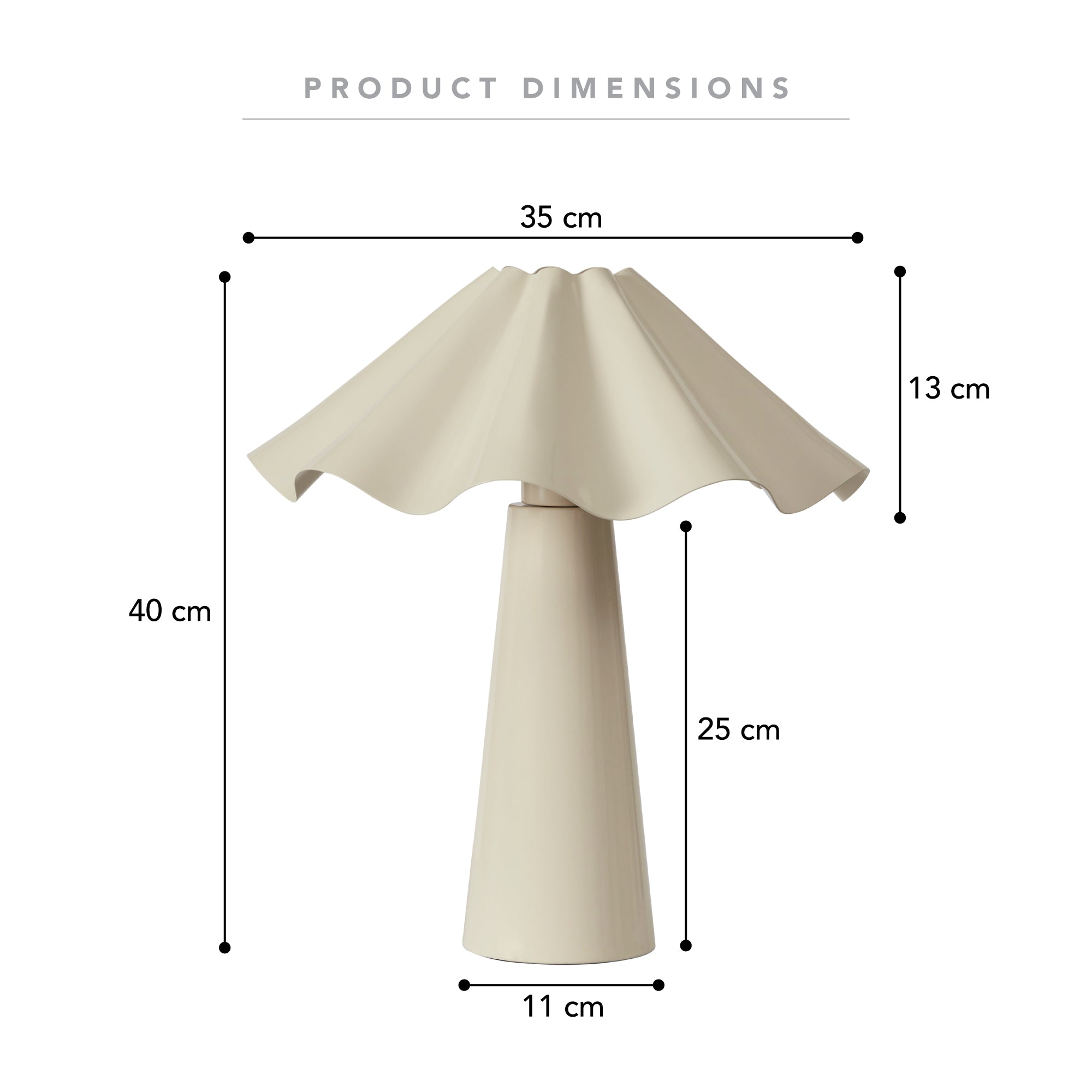 Zola Table Lamp Cloud product image 3