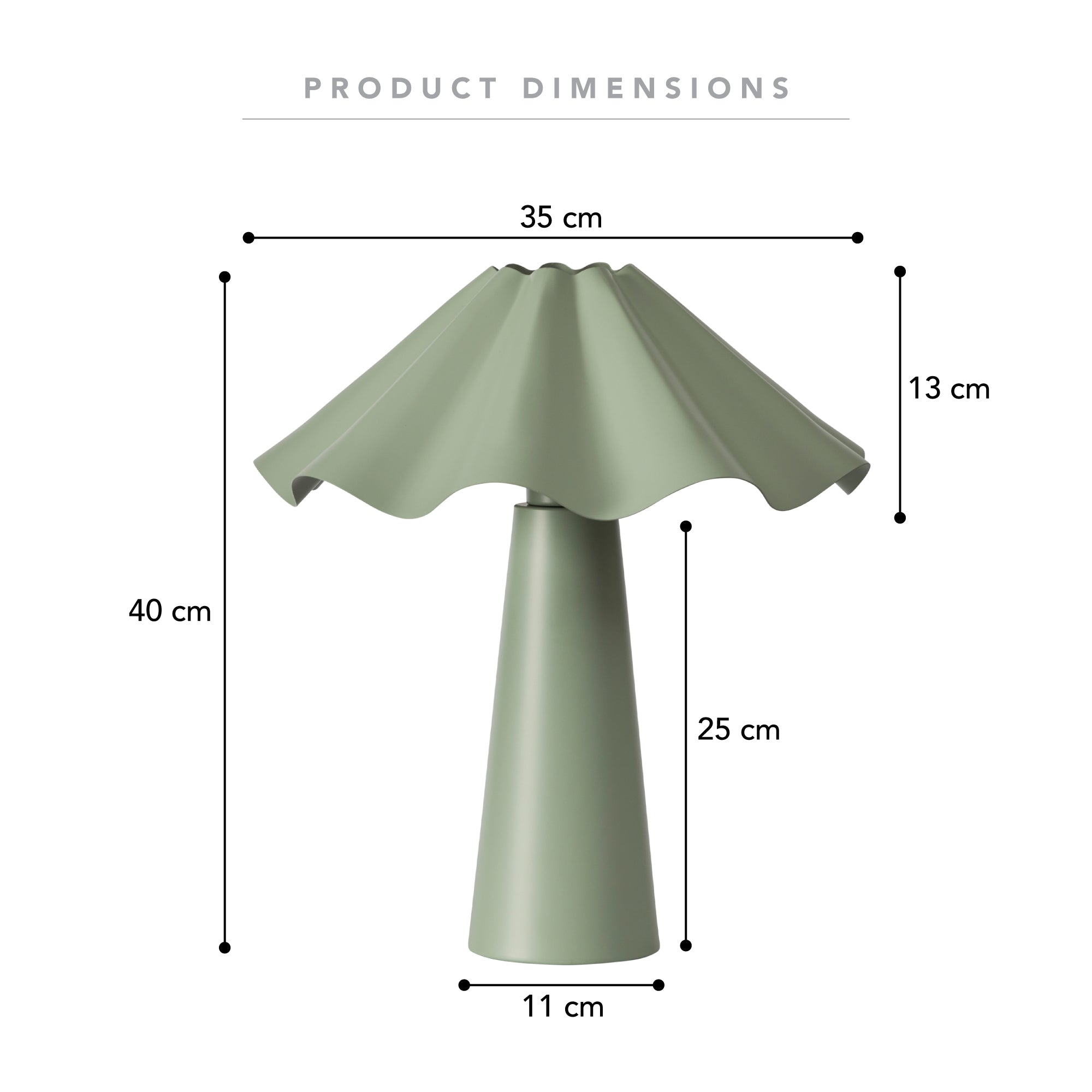 Zola Table Lamp Sage product image 3