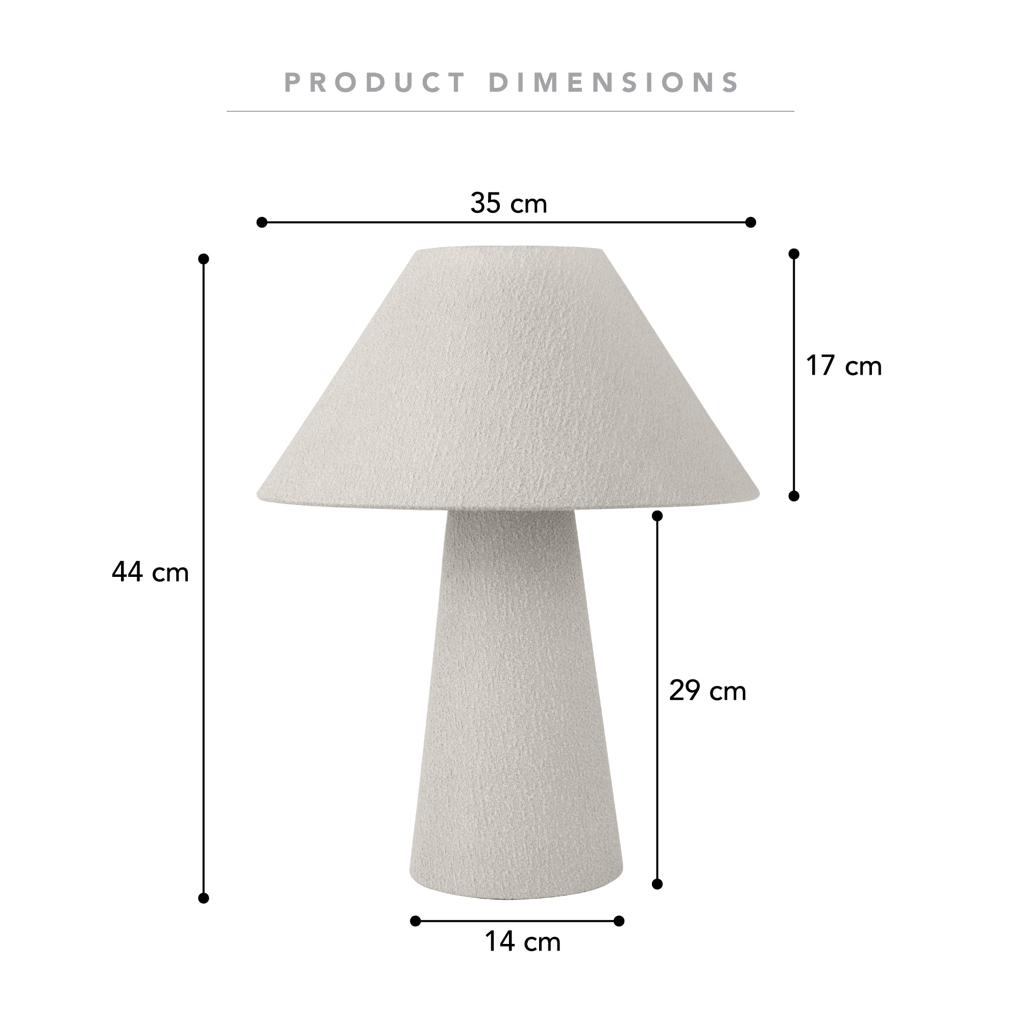 Remy Table Lamp Boucle product image 3