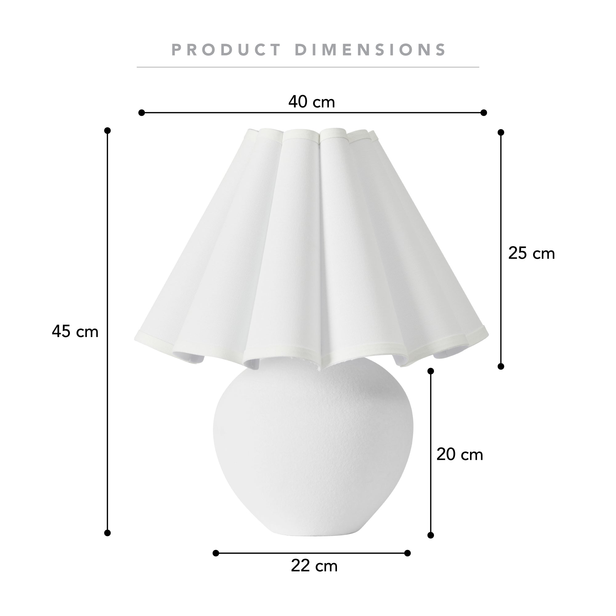 Amalie Table Lamp White product image 3