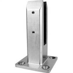 Balustrade Spigot Madrid Deluxe SS2205 Spigot With Base Plate & Domical Cover (suits 15mm to 17.52mm glass)