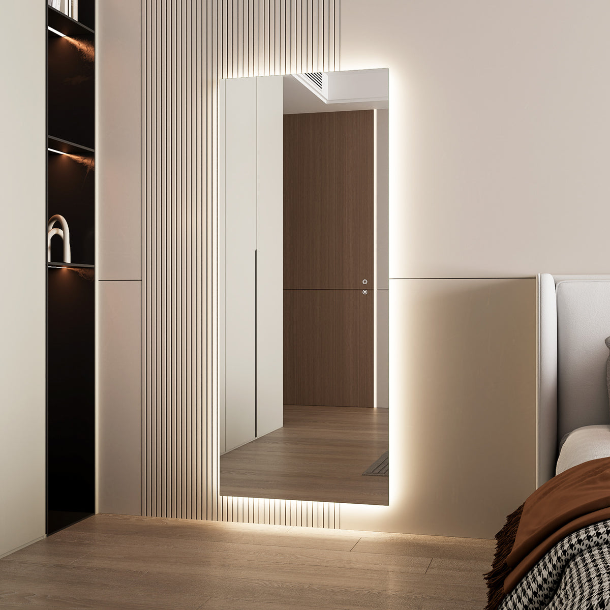 Aurora 170cm Rectangle Backlit Mirror lifestyle image