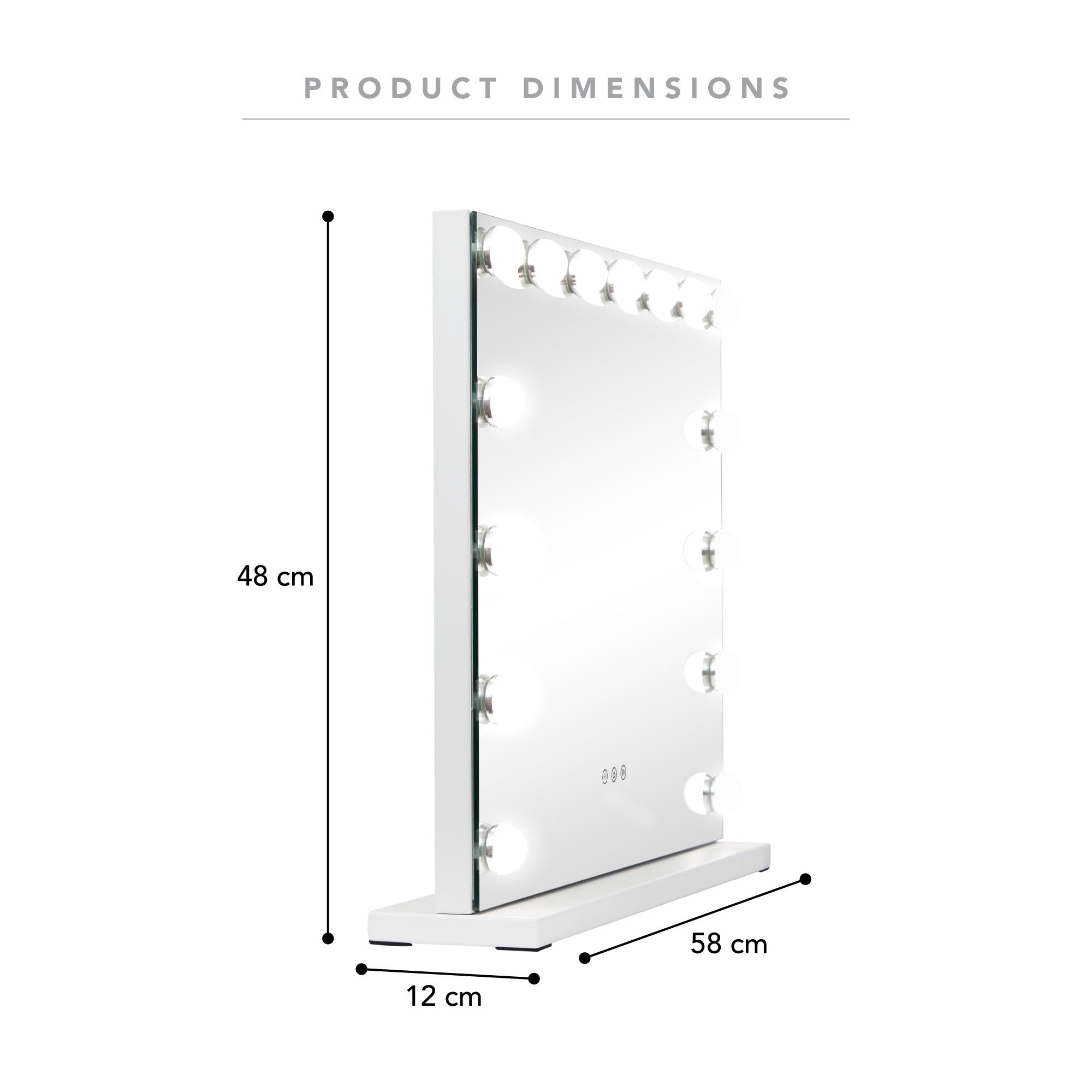 LED 58cm Medium Rectangle Vanity Mirror product image 3