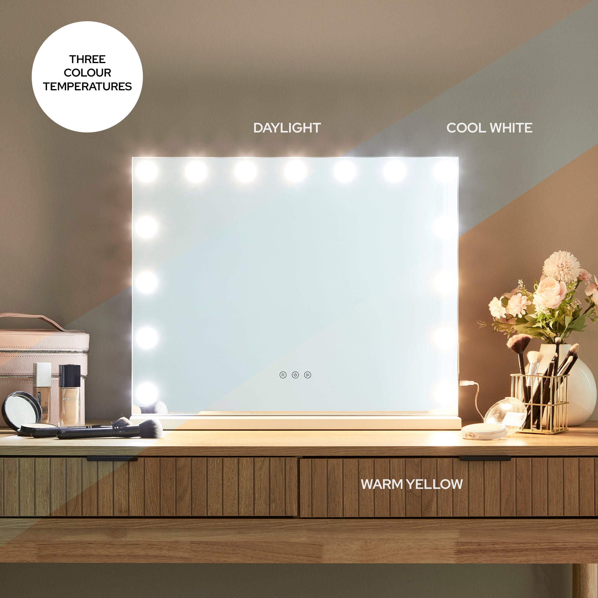 LED 58cm Medium Rectangle Vanity Mirror product image 5