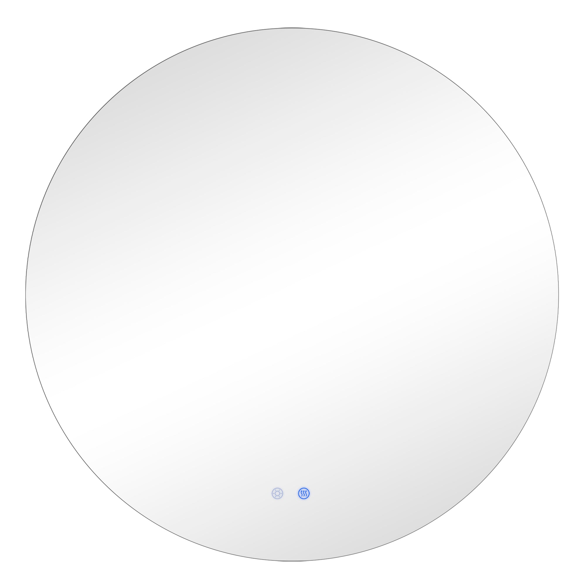 Aurora 80cm Round Backlit Mirror product image 2