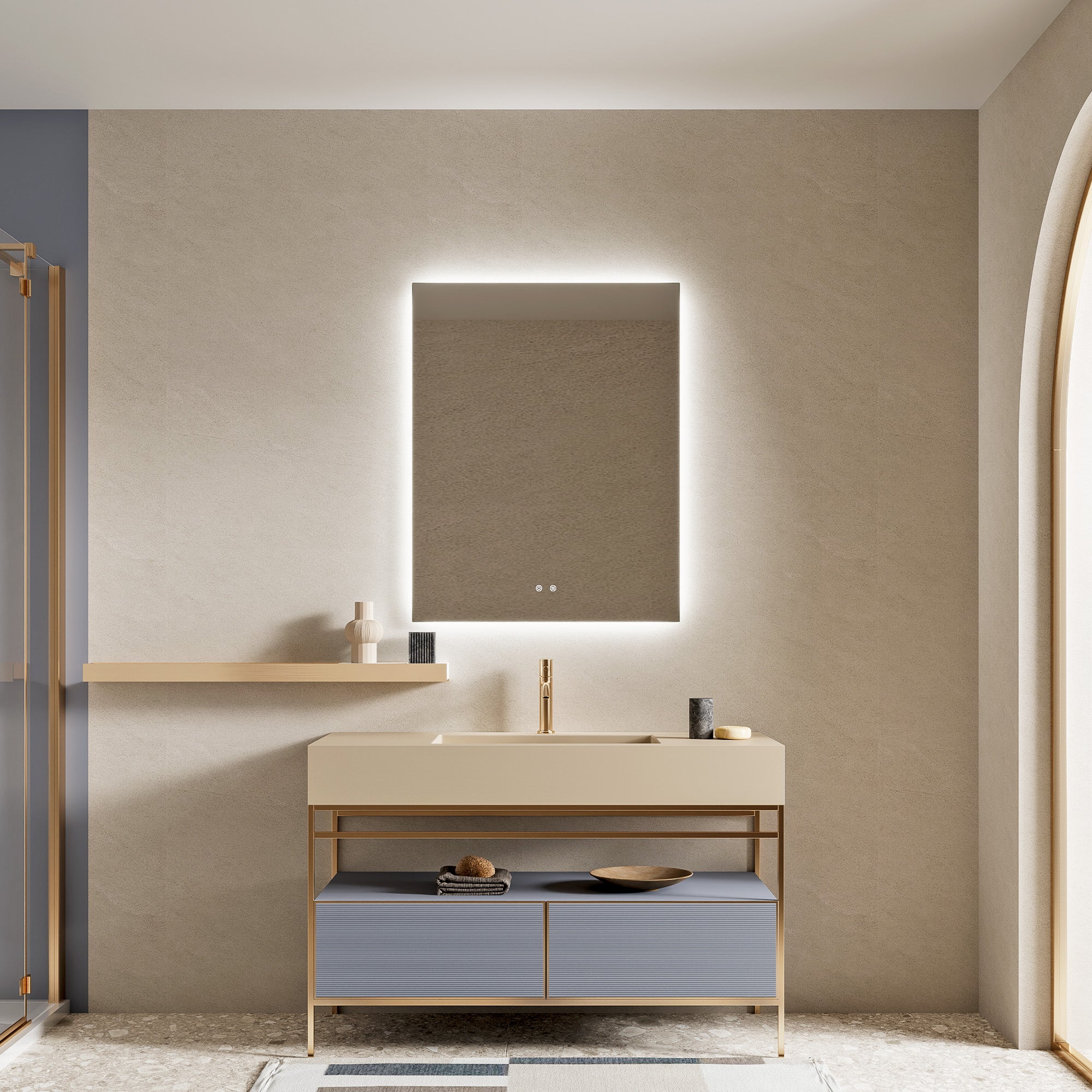Aurora 90cm Rectangle Backlit Mirror product image 5