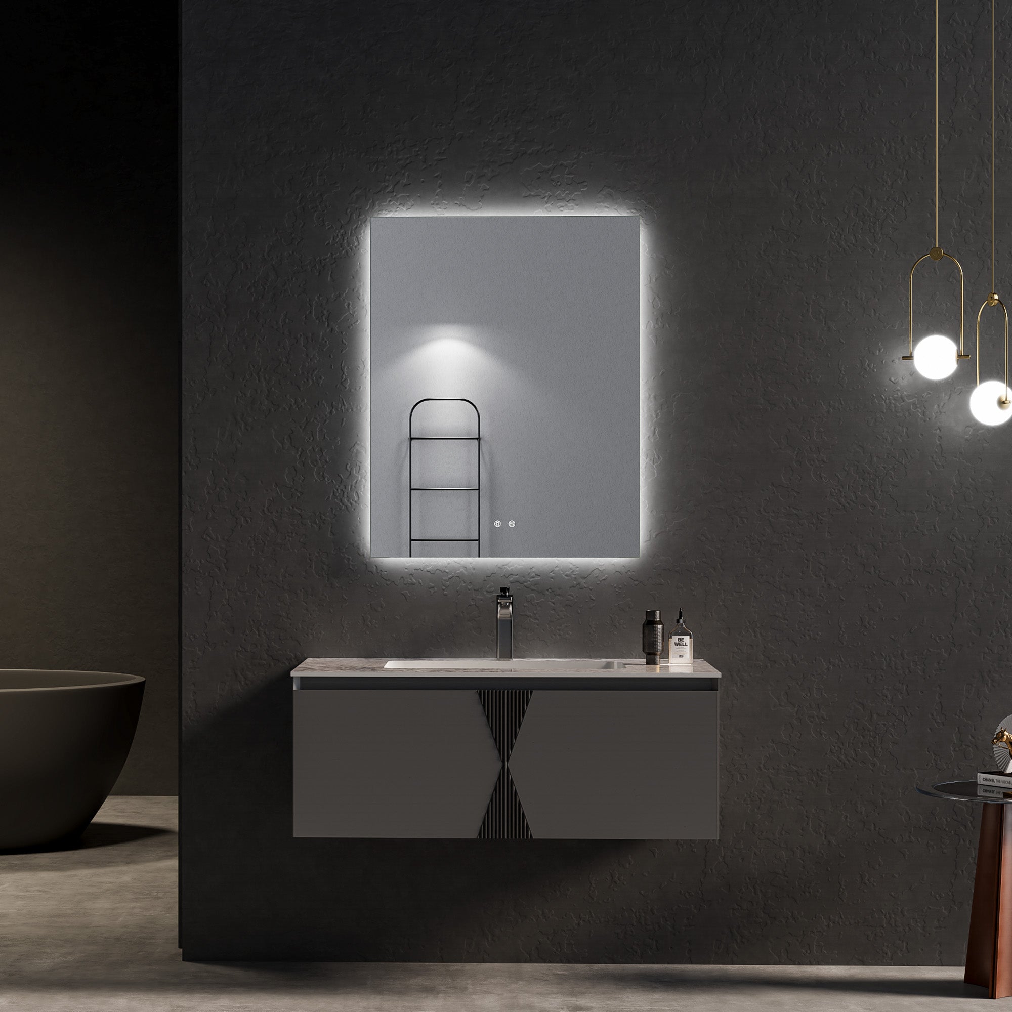Aurora 90cm Rectangle Backlit Mirror product image 6