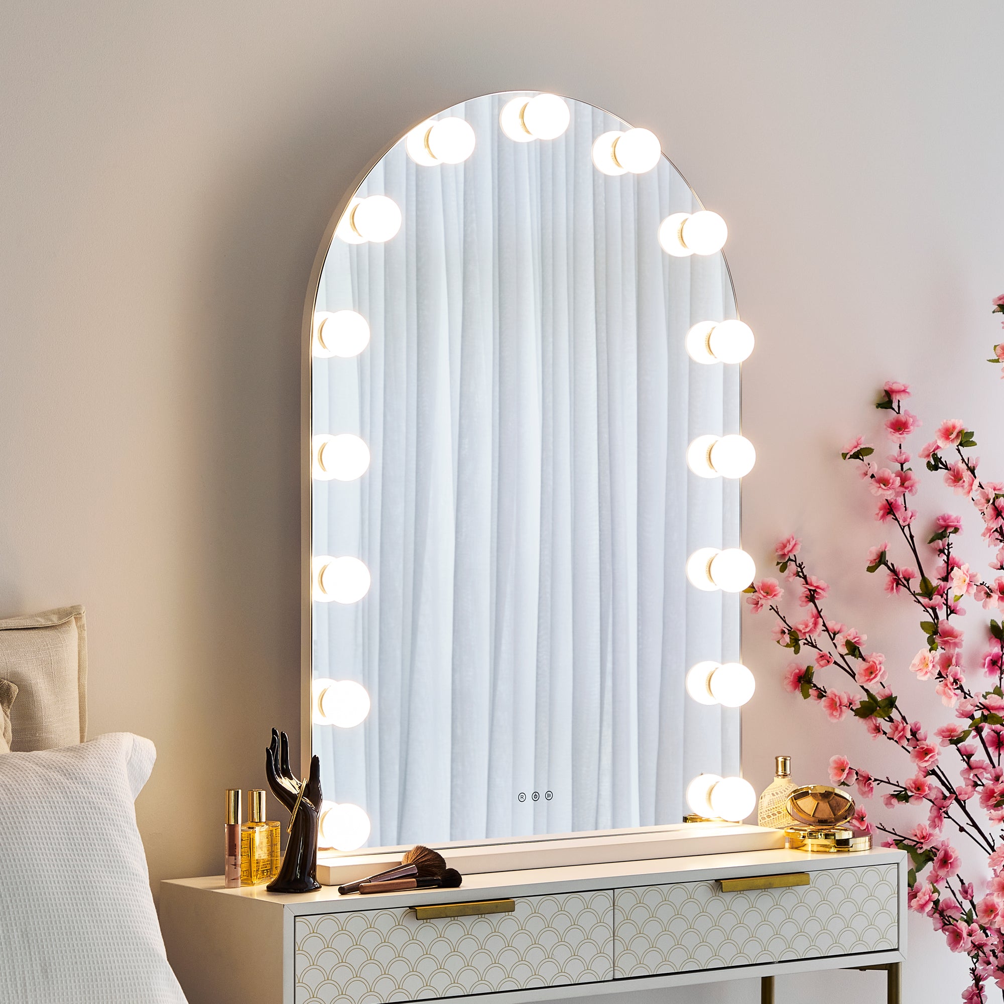 Hollywood LED 102cm Large Arched Vanity Mirror lifestyle image