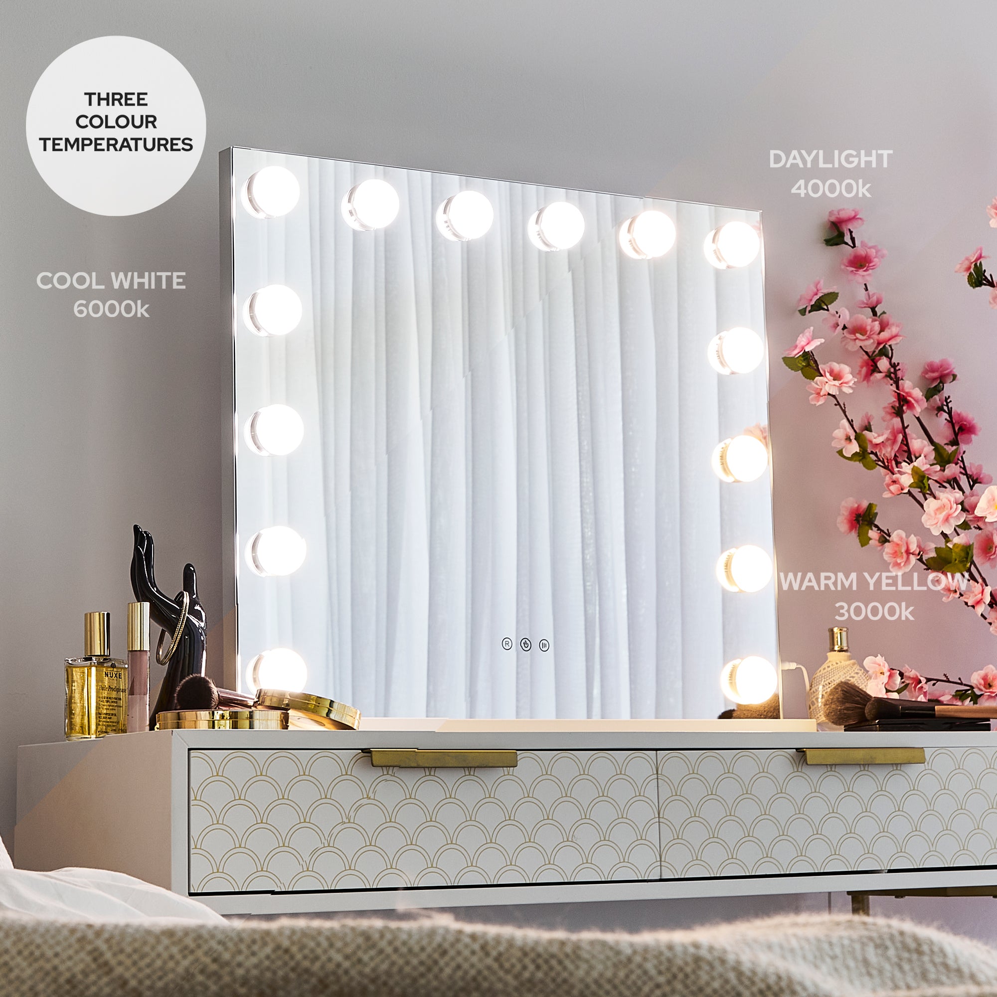 Hollywood LED 65cm Large Rectangle Vanity Mirror product image 4