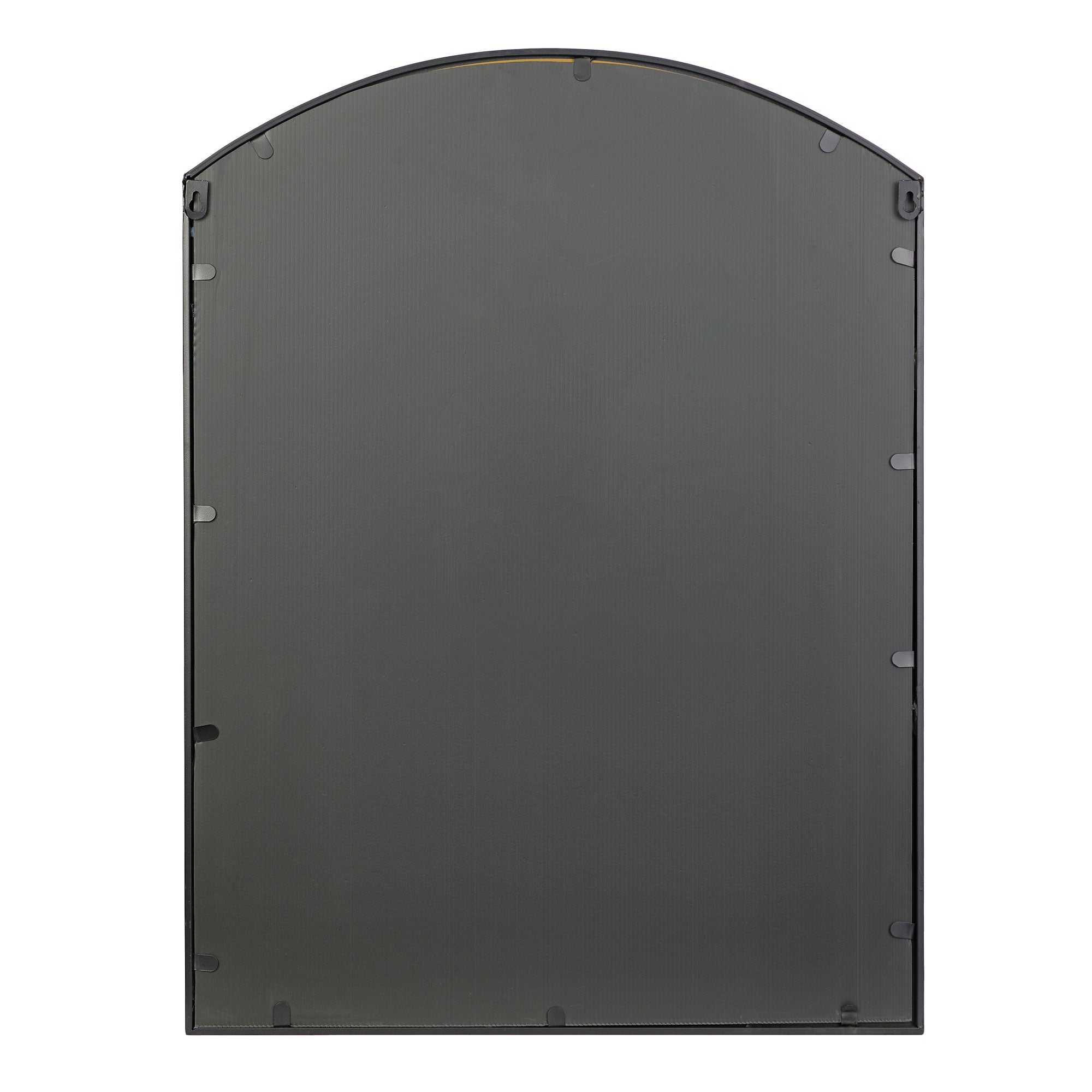 Marais 80cm Arch Top Iron Indoor Outdoor Mirror Black product image 6