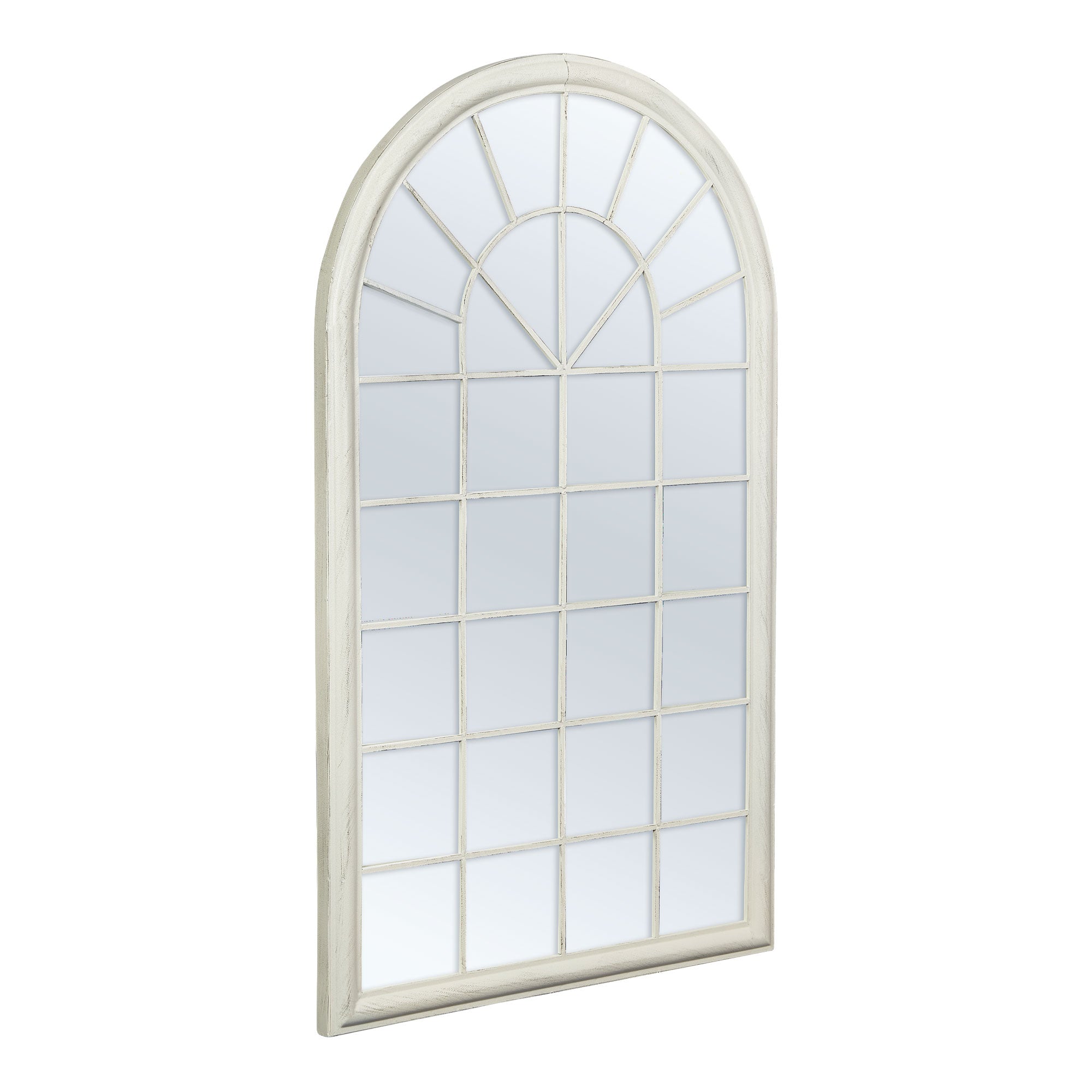 Dome 131cm Large Arch Iron Indoor Outdoor Mirror Antique White product image 5