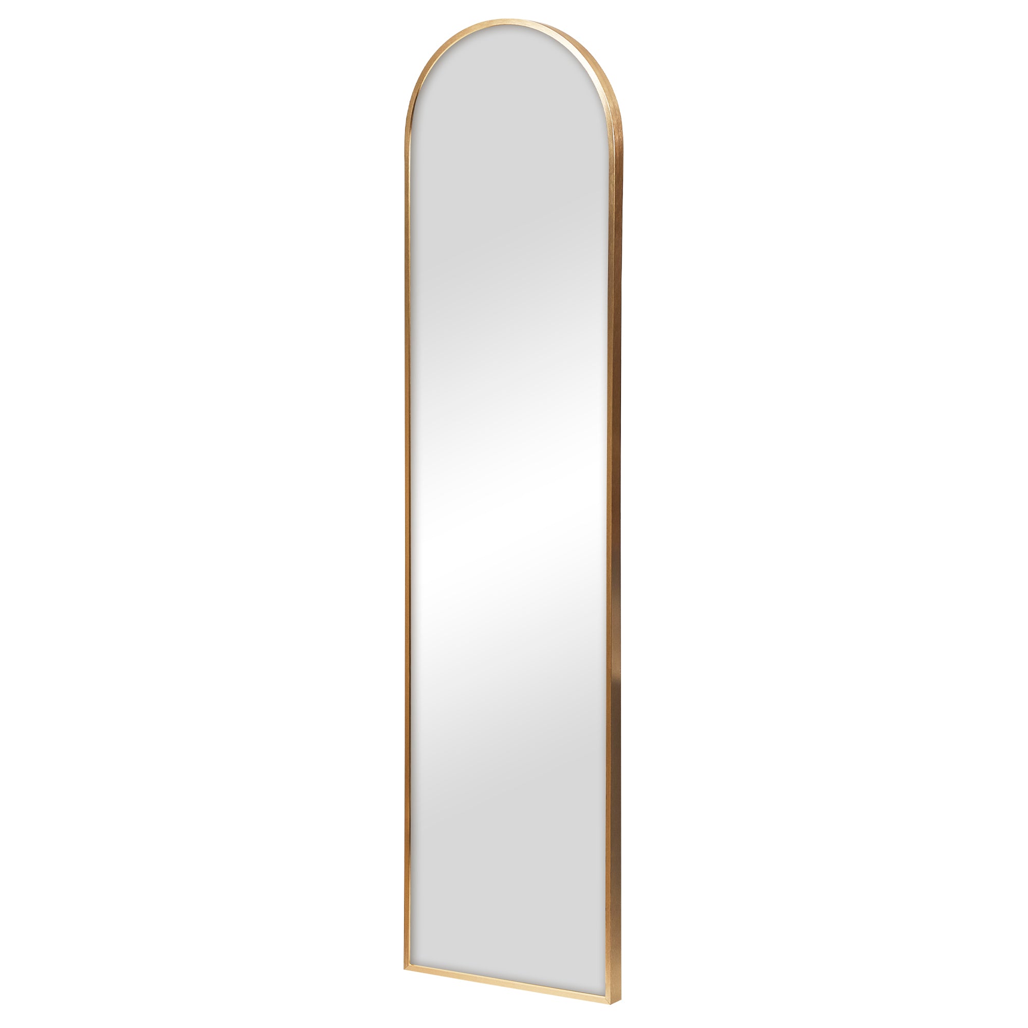 Cindy 120cm Arched Leaning Wall Mirror Gold product image 5