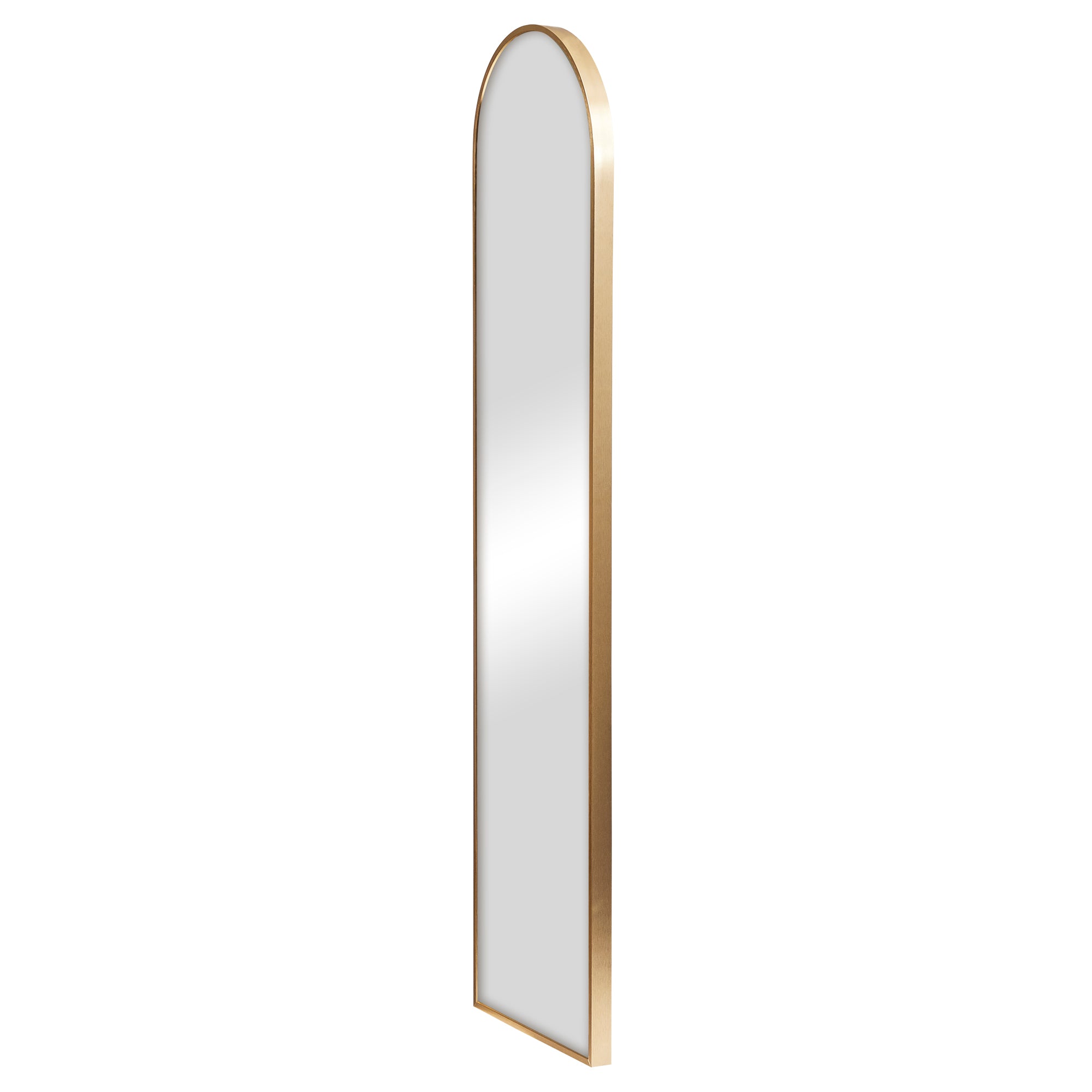 Cindy 120cm Arched Leaning Wall Mirror Gold product image 6