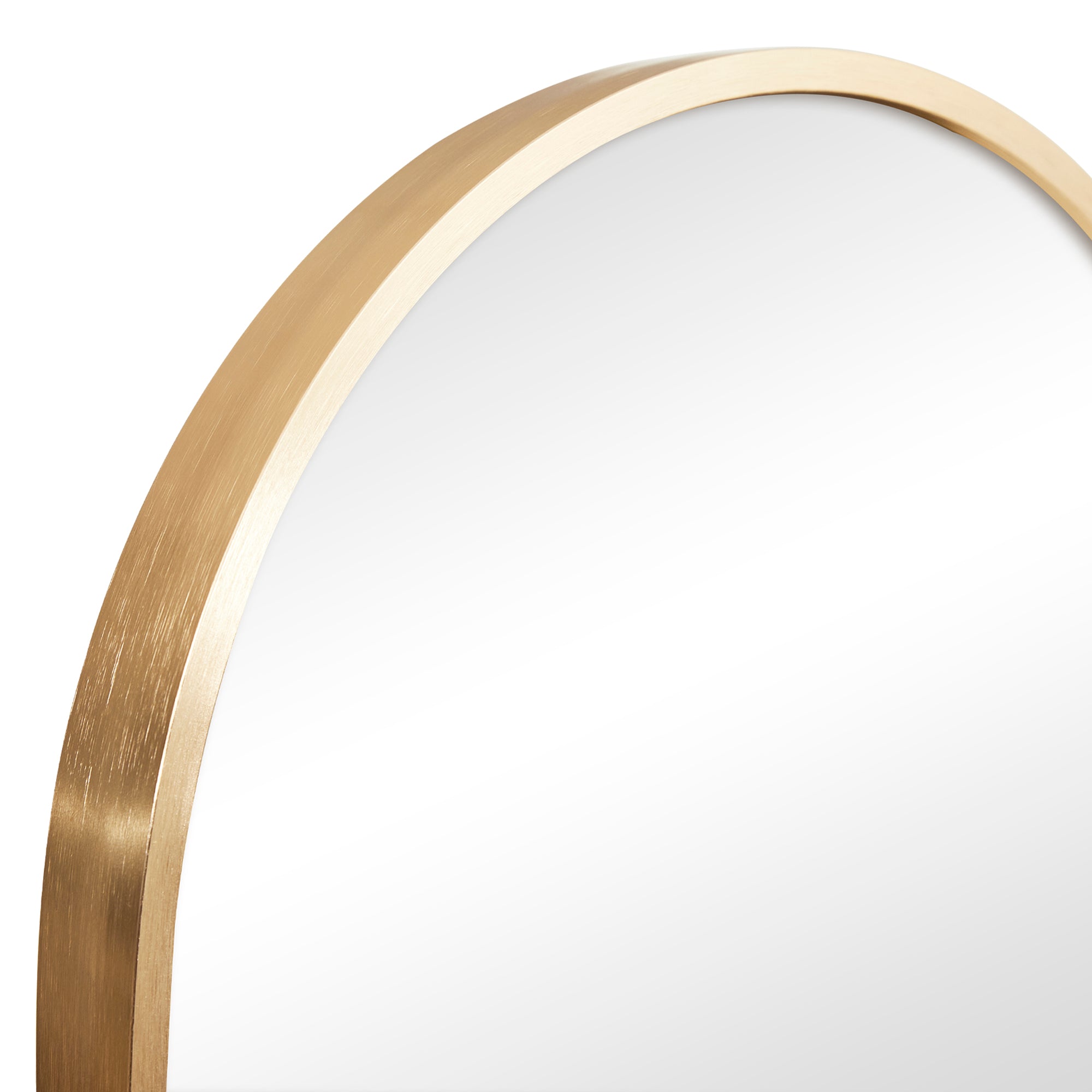 Cindy 120cm Arched Leaning Wall Mirror Gold product image 7