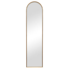 Cindy 120cm Arched Leaning Wall Mirror Gold product image 2