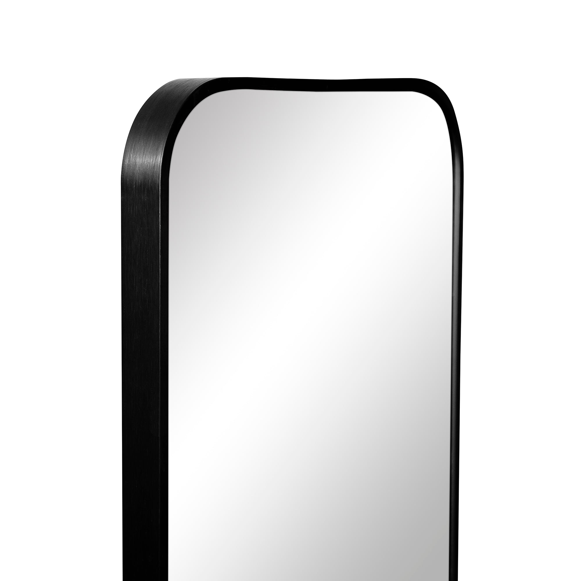 Elle 120cm Rectangle Leaning Wall Mirror Black product image 6