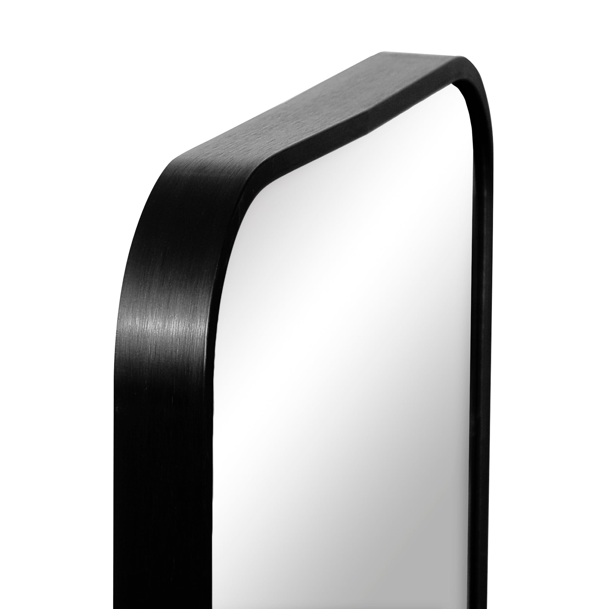 Elle 120cm Rectangle Leaning Wall Mirror Black product image 7