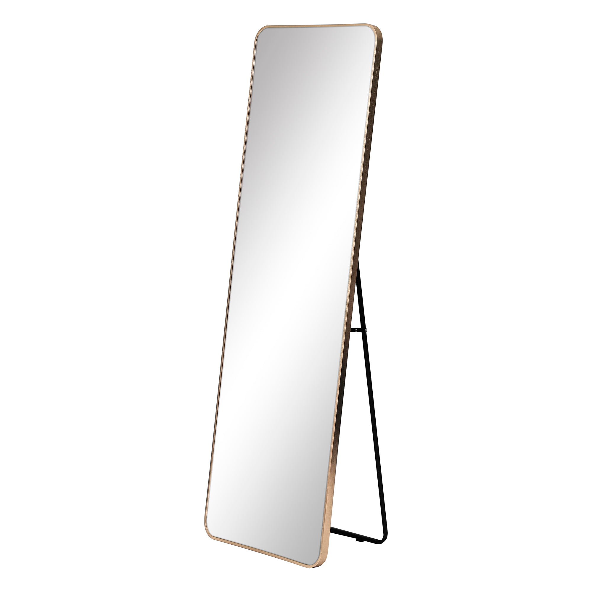 Elle 165cm Standing Full Length Rectangle Mirror Gold product image 2