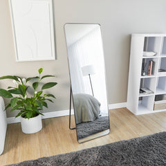 Elle 165cm Rectangle Standing Full Length Mirror Gunmetal Grey product image 4