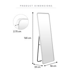 Elle 165cm Standing Full Length Rectangle Mirror White product image 3
