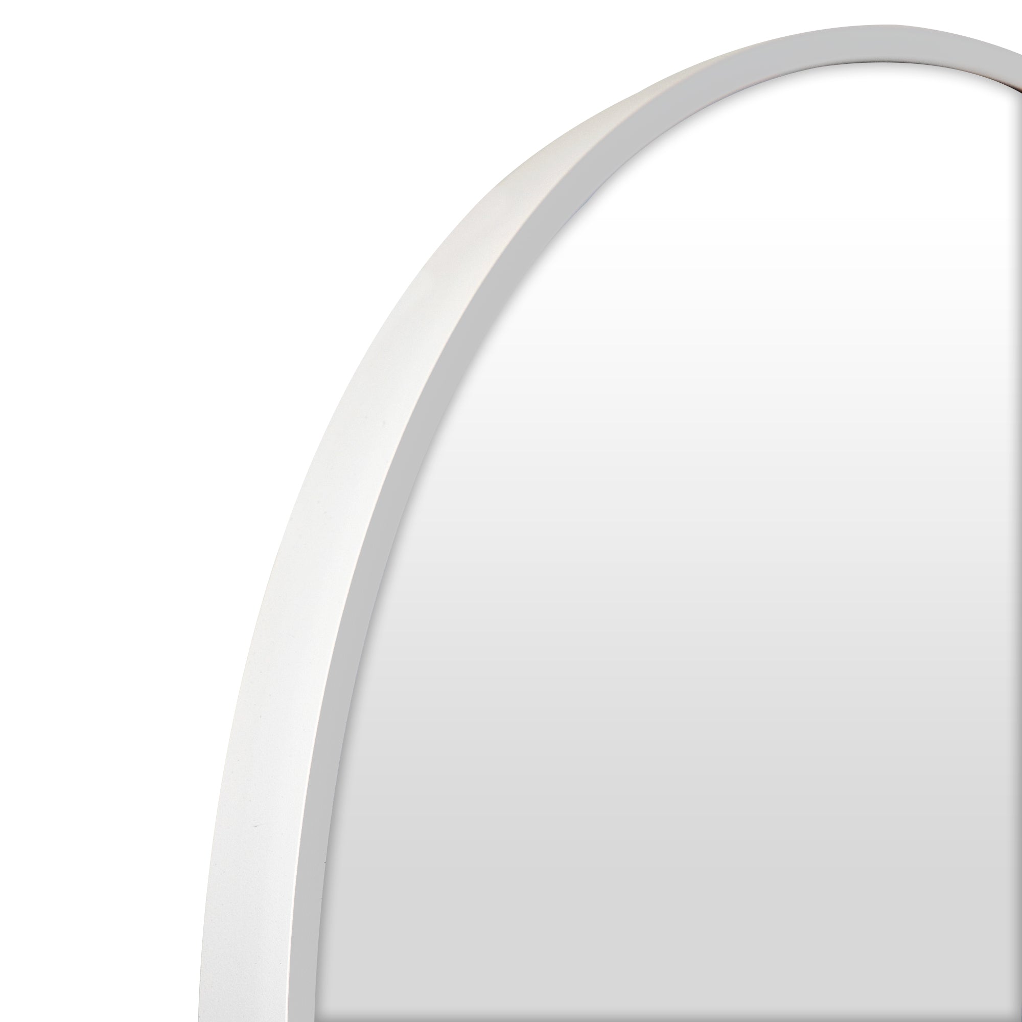 Cindy 165cm Arched Standing Full Length Mirror White product image 7