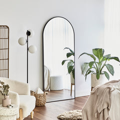 Cindy XL 180cm Arch Mirror Black lifestyle image