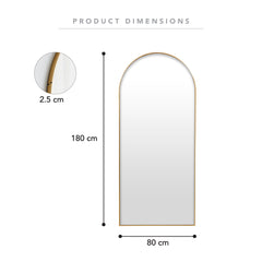 Cindy XL 180cm Arch Mirror Gold product image 3