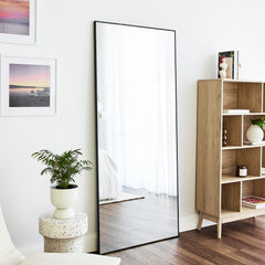 180cm Elle XL Rectangle Mirror Black lifestyle image