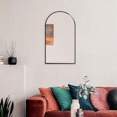 Naomi 80cm Arched Wall Mirror Black product image 3