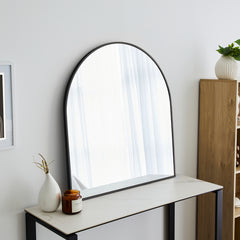 85cm Naomi Large Arch Mirror Black lifestyle image