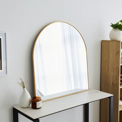 85cm Naomi Large Arch Mirror Gold lifestyle image