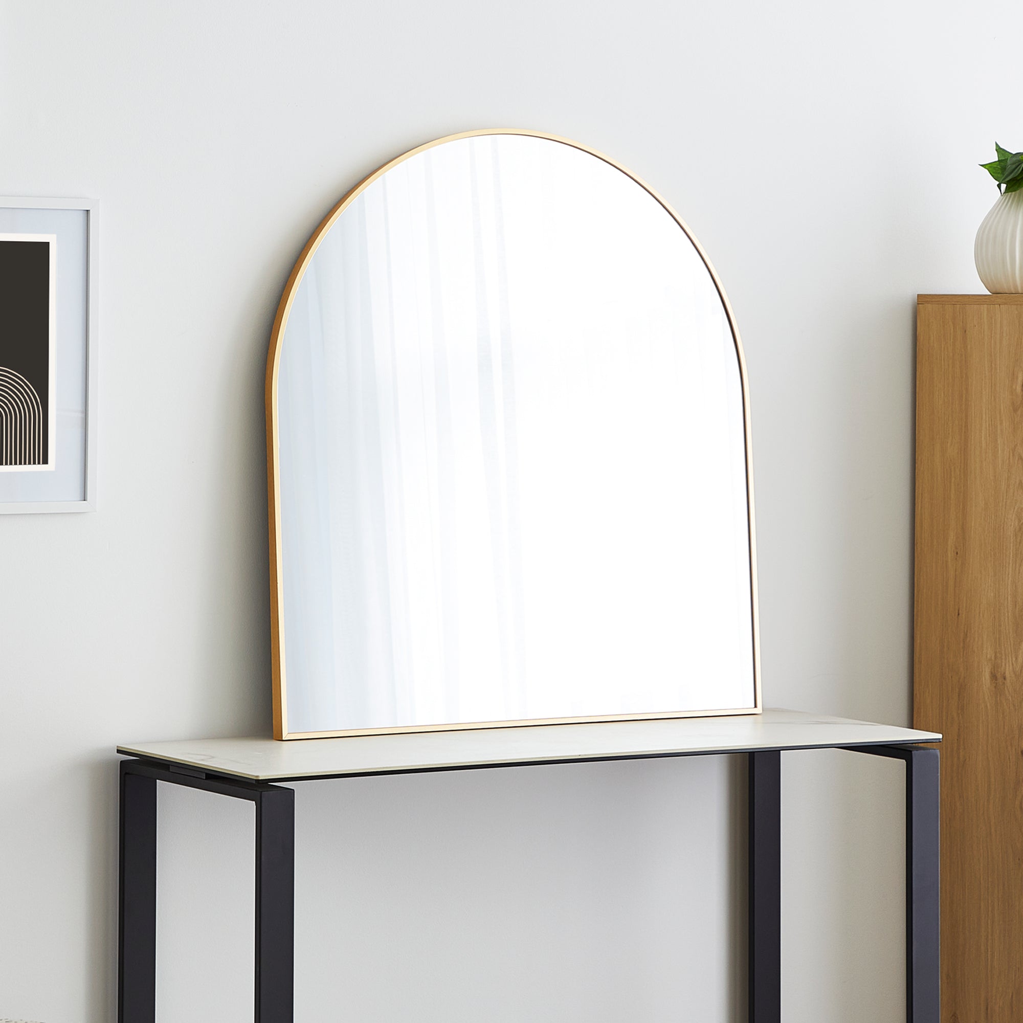 85cm Naomi Large Arch Mirror Gold product image 4